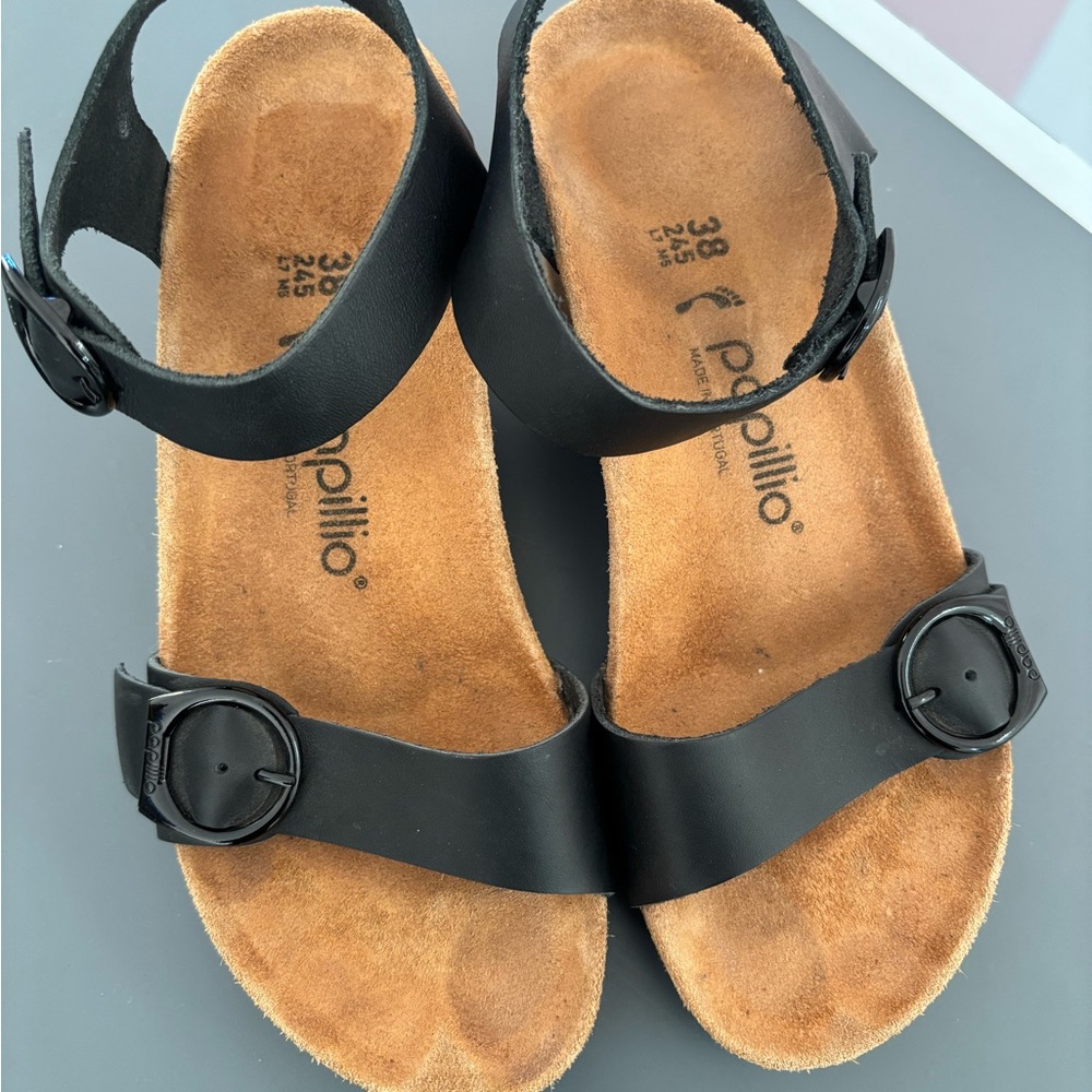 Papillio Women's Black Ankle-Strap Sandals - Picture 3 of 5
